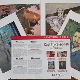 Quattro Stampe "Dagli impressionisti a Picasso"