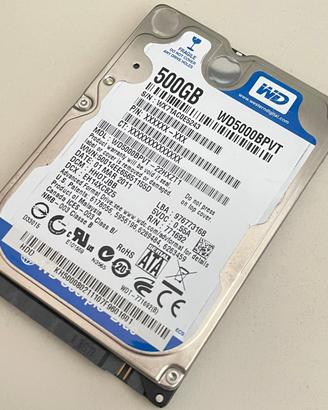 HARD DISK 500 GB  2.5 SATA