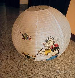 lampadario in carta braccio di Ferro