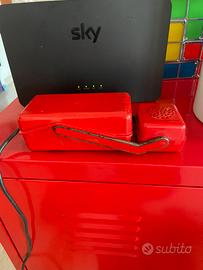 TELEFONO RARO VINTAGE ROBOT ROSSO TELCER? SIP BOY