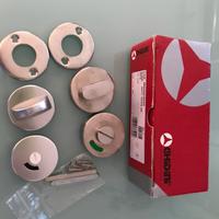 2 nottolini wc ghidini cromo satinato/alluminio