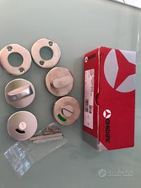 2 nottolini wc ghidini cromo satinato/alluminio