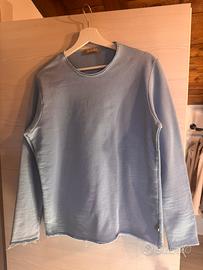 Felpa Imperial celeste taglia S