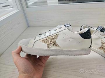 Golden Goose Superstar Donna 40 Stella Oro Nuove