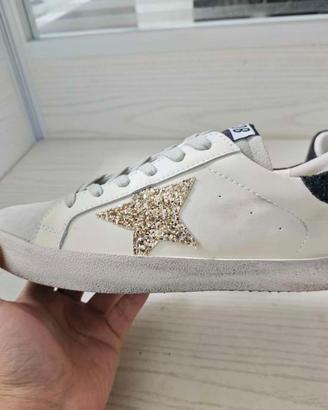 Golden Goose Superstar Donna 40 Stella Oro Nuove
