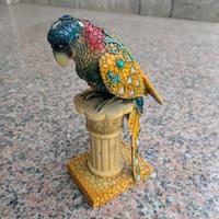 statuetta pappagallo 