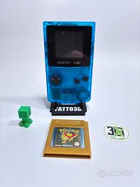 Game Boy Color – Clear Blue + Pokémon Oro