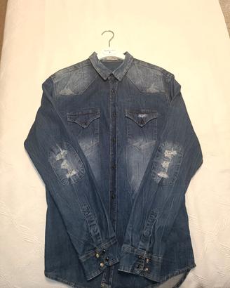 camicia jeans uomo 