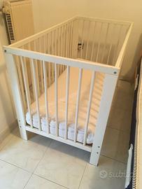 Lettino Ikea Gulliver con materasso