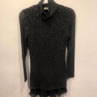 Abito elegante con fili in lamè