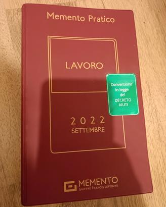 memento lavoro 2022