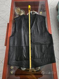 gilet in vera pelle xl