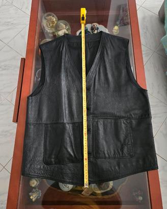gilet in vera pelle xl