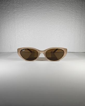 Occhiali Ray Ban RB 4457D Trasparent Beige.