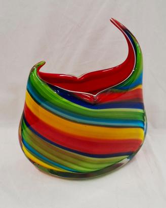 Vaso vetro arcobaleno