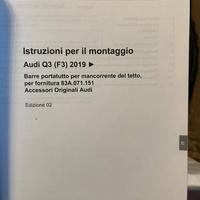 BARRE PORTATUTTO AUDI Q3