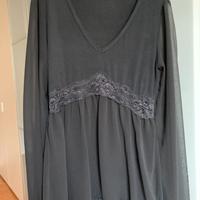 maglia in jersey e voile