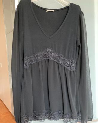 maglia in jersey e voile