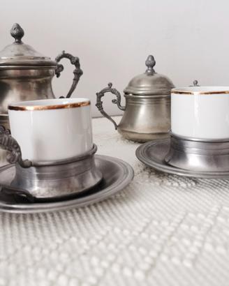 Servizio vintage in peltro 