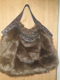 VALENTINO borsa pelliccia spalla/tracolla marrone