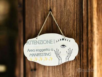 Targa Decorativa - Affermazione e codice Grabovoi 