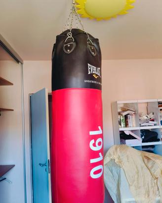 Sacco boxe everlast 1910 completo di gancio