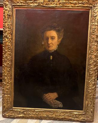Dipinto antico ritratto nobildonna