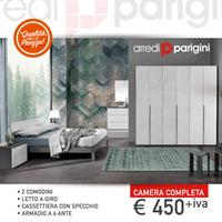 -Camera da letto moderna con struttura letto