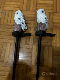 Addobbi luci giardino civette