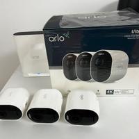 ARLO ULTRA 2 - 3 VIDEOCAMERE + SMARTHUB + microSD