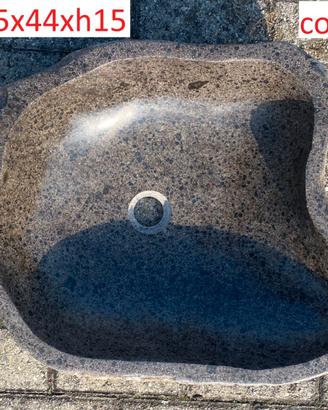 Lavabo lavandino da appoggio pietra/sasso fiume 3