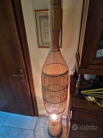 lampada in midollino