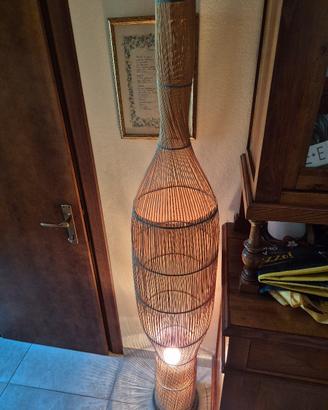 lampada in midollino