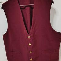 Elegante coppia gilet bordeaux