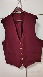 Elegante coppia gilet bordeaux