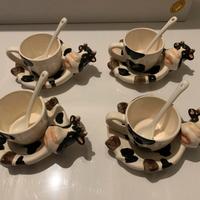 Set 4 tazzine da caffè “mucca”
