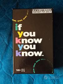 Gioco da tavolo "If you know you know" 