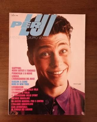 Rivista Vintage "PER LUI" N. 39 Giugno 1986 Vogue