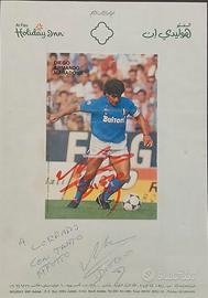 foto autografata Diego Armando Maradona