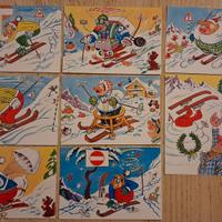 lotto 8 cartoline Natale 