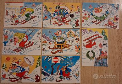 lotto 8 cartoline Natale 