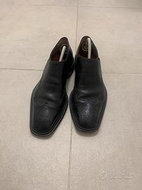 Mocassino blu scuro testoni bologna taglia 10