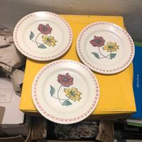 3 Piattini in ceramica