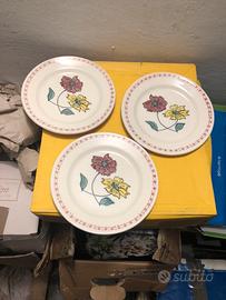 3 Piattini in ceramica