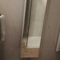 Colonna girevole a specchio Lineabeta legno bianco