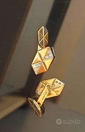 Gemelli vintage in oro Adriano Chimento 