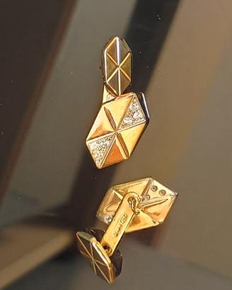 Gemelli vintage in oro Adriano Chimento 