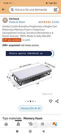 lettino pieghevole 