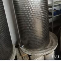 Botte acciaio torchio idraulico  pigiadiraspatrice