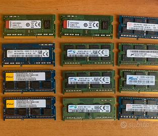 Disponibile ddr3 1x8/2x8 pc3/L 12800/10600